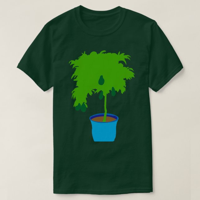Camiseta Árbol de aguacate posado (Diseño del anverso)
