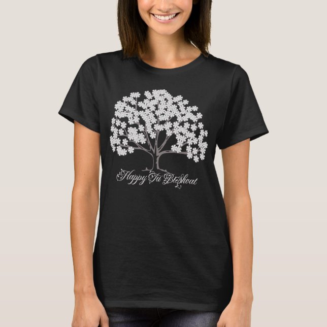Camiseta Árbol de almendros blancos Tu B'Shevat T-Shirt (Anverso)