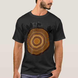Camiseta Árbol de árboles troncales de árbol de tronco de á