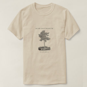 Camiseta Árbol de arce de azúcar con imagen del vintage