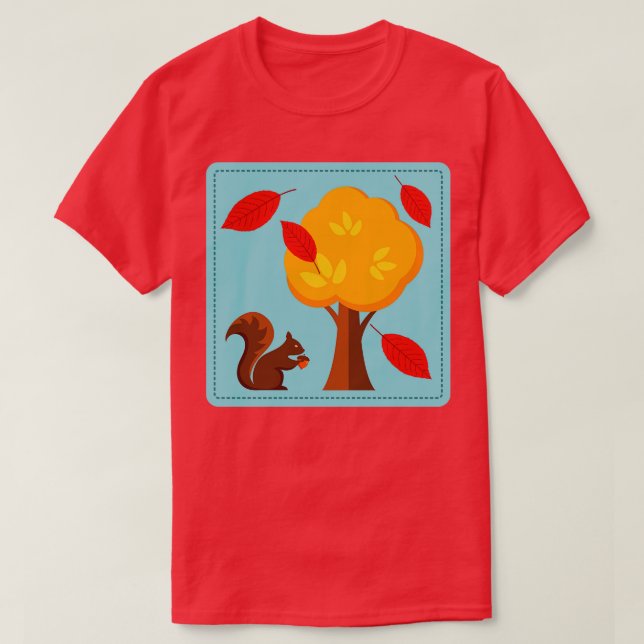 Camiseta Árbol de ardilla (Diseño del anverso)
