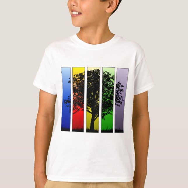 Camiseta Árbol de arte pop (Anverso)