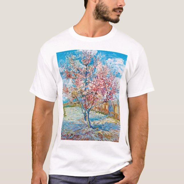 Camiseta Árbol de arvejas floridas, Van Gogh (Anverso)