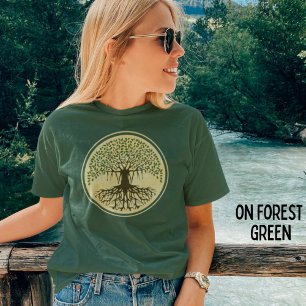 Camiseta Árbol de Banyan espiritual de la naturaleza de la 