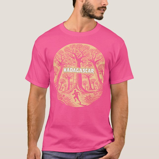 Camiseta Árbol de Baoba de Madagascar viajando (Anverso)