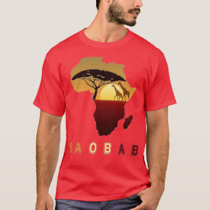 Camiseta Árbol de baobab, árbol baobab, árbol baobab de Áfr