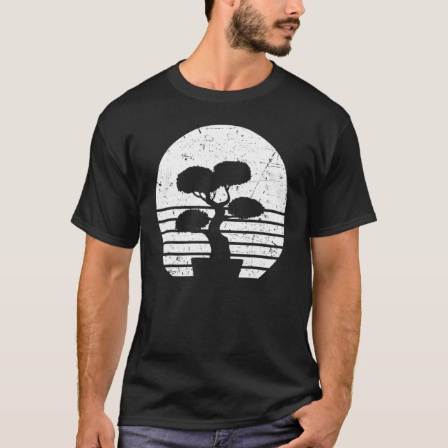 Camiseta Árbol De Bonsai Cubierto Para Hombres La Cultura J (Anverso)