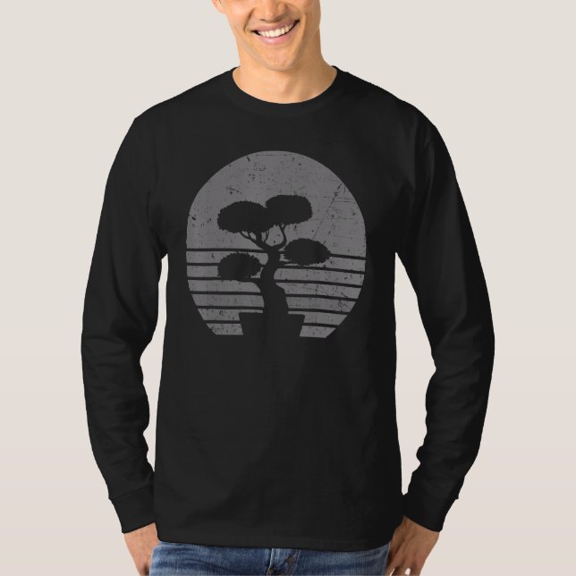 Camiseta Árbol De Bonsai Cubierto Para Hombres La Cultura J (Anverso)