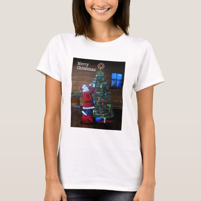 Camiseta Árbol de bromistas de Navidades felices (Anverso)