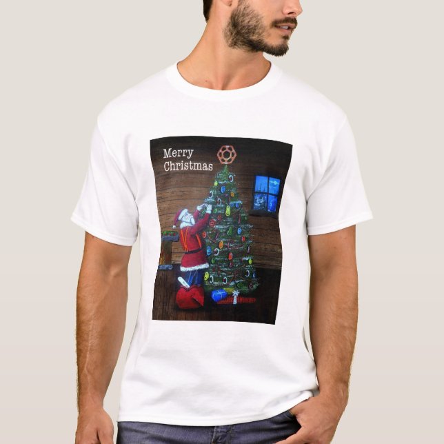 Camiseta Árbol de bromistas de Navidades felices (Anverso)