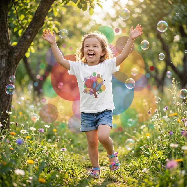 Camiseta Árbol de burbujas colorido (Subido por el creador)