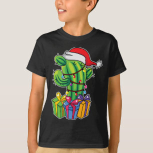 Camiseta Árbol de Cactus con Regalos - Navidad Mexicana en