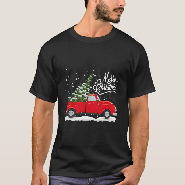 Camiseta Árbol de camiones rojos (Anverso)