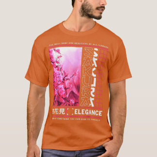 Camiseta Arbol de cerezas japonés florece arte sakuras