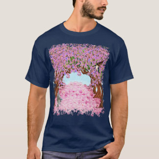 Camiseta Árbol de cerezo Árbol japonés Sakura Hummingbirds 