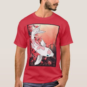 Camiseta Arbol de cerezo de Koi en Japón