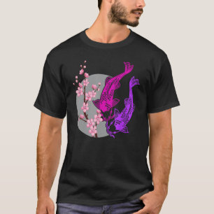 Camiseta Árbol de cerezo japonés Koi Fish Yang Hombres