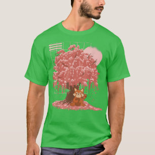 Camiseta Árbol de cerezo japonés Sakura Cute Kawaii Ja