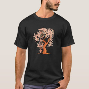 Camiseta Árbol de cerezo Sakura Paint enseñando educación