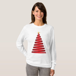 Camiseta Árbol de cinta rojo