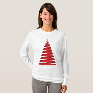 Camiseta Árbol de cinta rojo