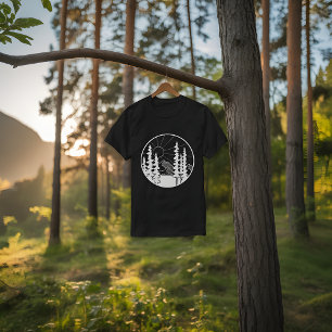 Camiseta Árbol de círculo florero amante de los bosques