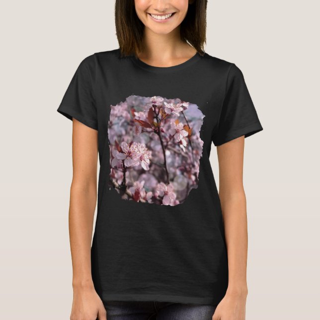 Camiseta Árbol de ciruela de cerezo rosa (Anverso)