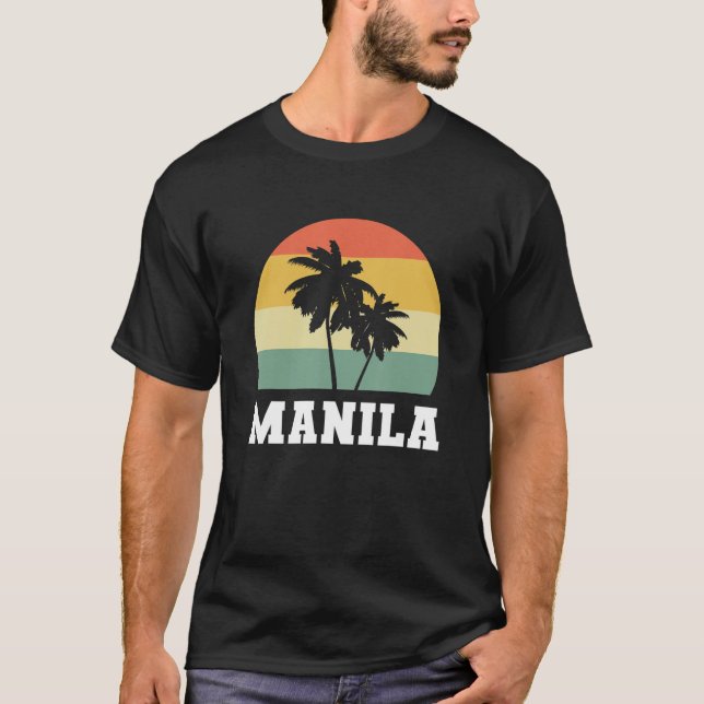 Camiseta Árbol de coco de Manila Filipino (Anverso)