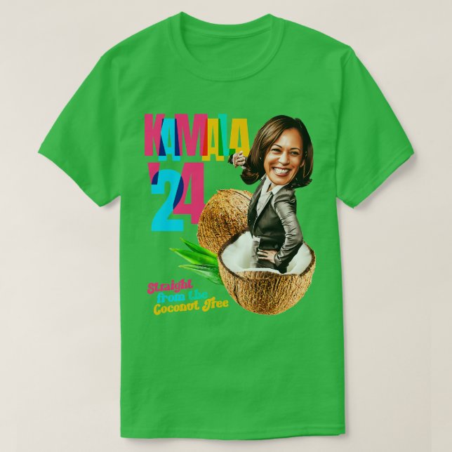 Camiseta Árbol de coco Kamala 2024 (Diseño del anverso)