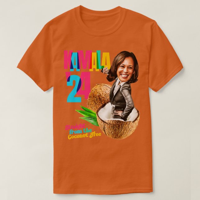 Camiseta Árbol de coco Kamala 2024 (Diseño del anverso)