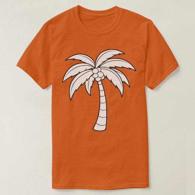 Camiseta Árbol de coco TShirt 4 (Diseño del anverso)