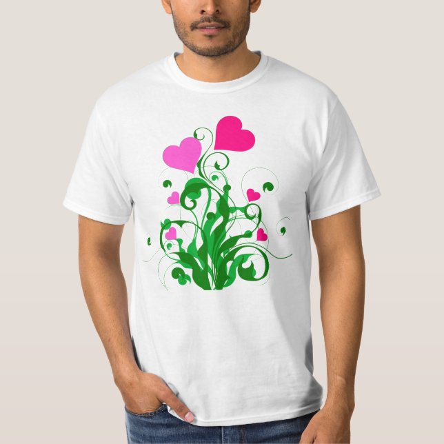 Camiseta Árbol de corazones de amor (Anverso)