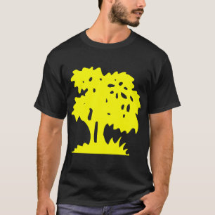 Camiseta Árbol de Dibujos Animados - Amarillo