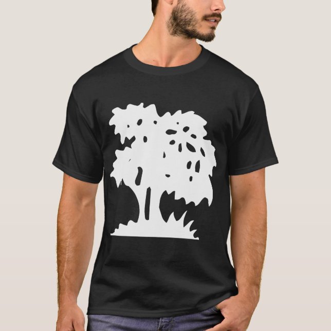 Camiseta Árbol de Dibujos Animados - Blanco (Anverso)