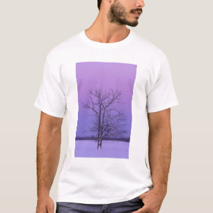 Camiseta Árbol de dos troncos al amanecer; Condado de Chipp