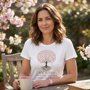 Camiseta Árbol de Esperanza Conciencia sobre el Cáncer de M
