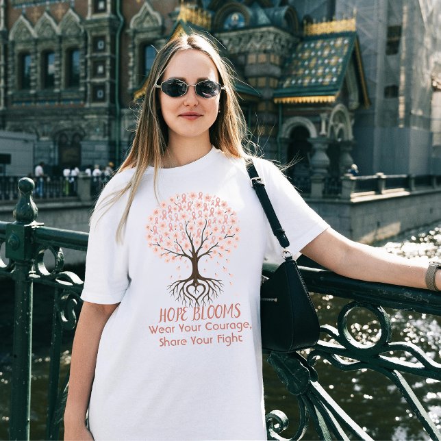 Camiseta Árbol de Esperanza Conciencia sobre el Cáncer de M (Subido por el creador)