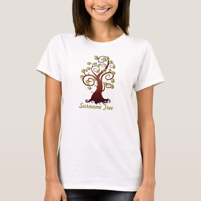 Camiseta Árbol de familia Curly (Anverso)