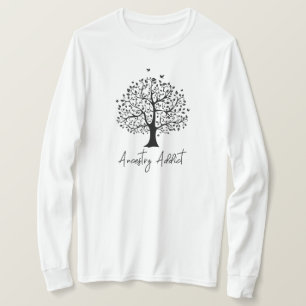 Camiseta Árbol de familia de adictos a la ascendencia