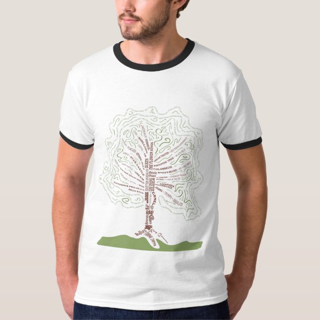 Camiseta Árbol de familia de la roca de Prog (Anverso)