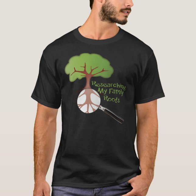 Camiseta Árbol de familia de un ancestro (Anverso)