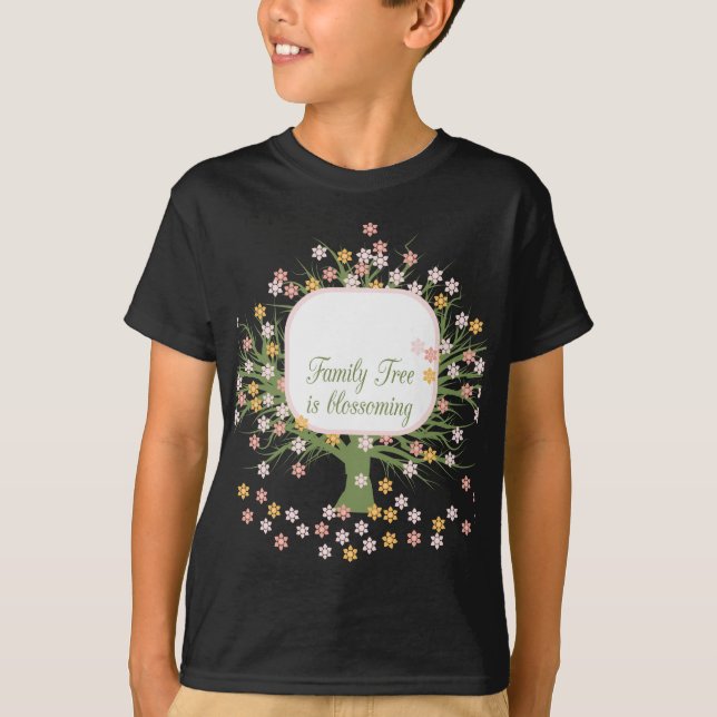 Camiseta Árbol de familia en llamas (Anverso)