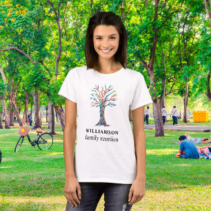 Camiseta Árbol de familia familiar de unión personalizada