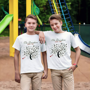 Camiseta Árbol de familia grande personalizado (20 nombres)