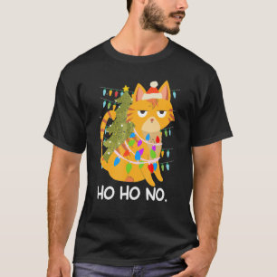 Camiseta árbol de filamentos de la cadena de luz del gato D