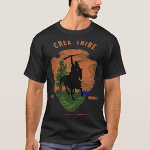 Camiseta Árbol de flechas de vintage nativo indio de la tri