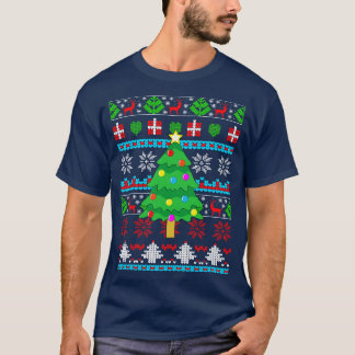 Camiseta Árbol de flores de Navidad