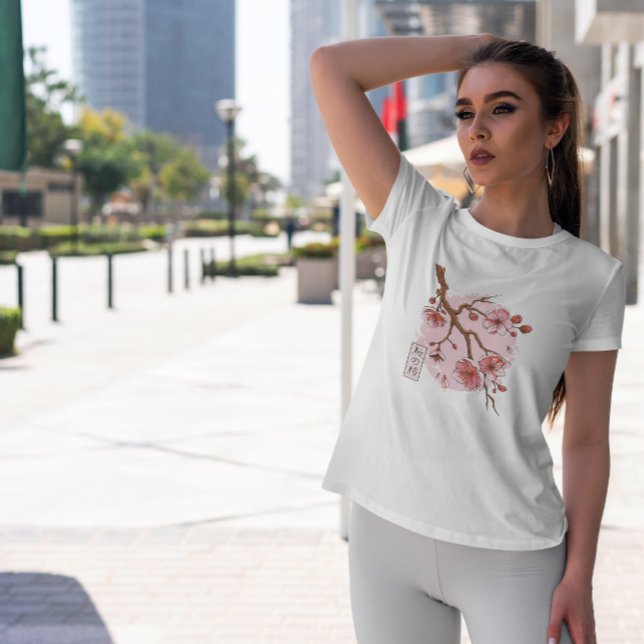 Camiseta Árbol de flores sakura japonés (Subido por el creador)