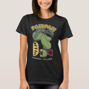 Camiseta Árbol de frutas Pawpaw Asimina Triloba