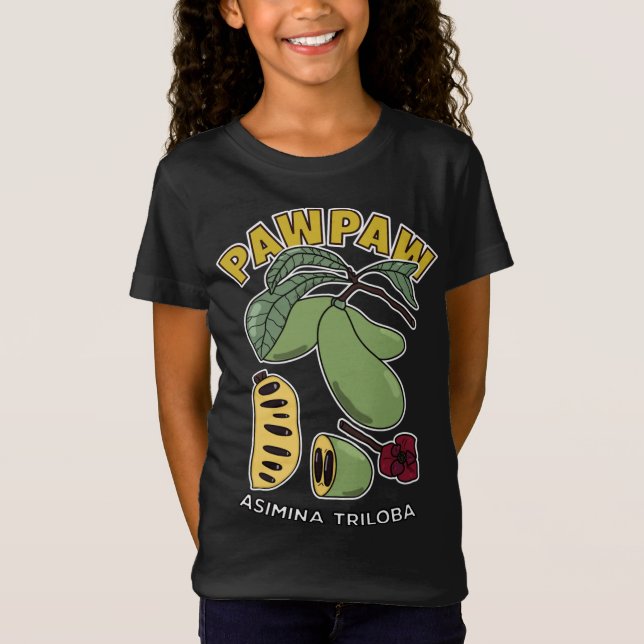 Camiseta Árbol de frutas Pawpaw Asimina Triloba (Anverso)